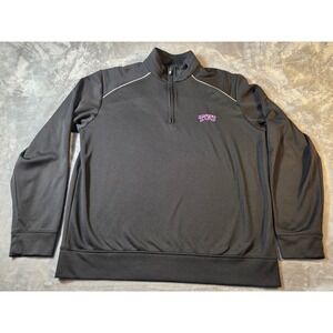 TCU Horned‎ Frogs Cutter & Buck WeatherTec 1/4 Zip Pullover Men Medium Black